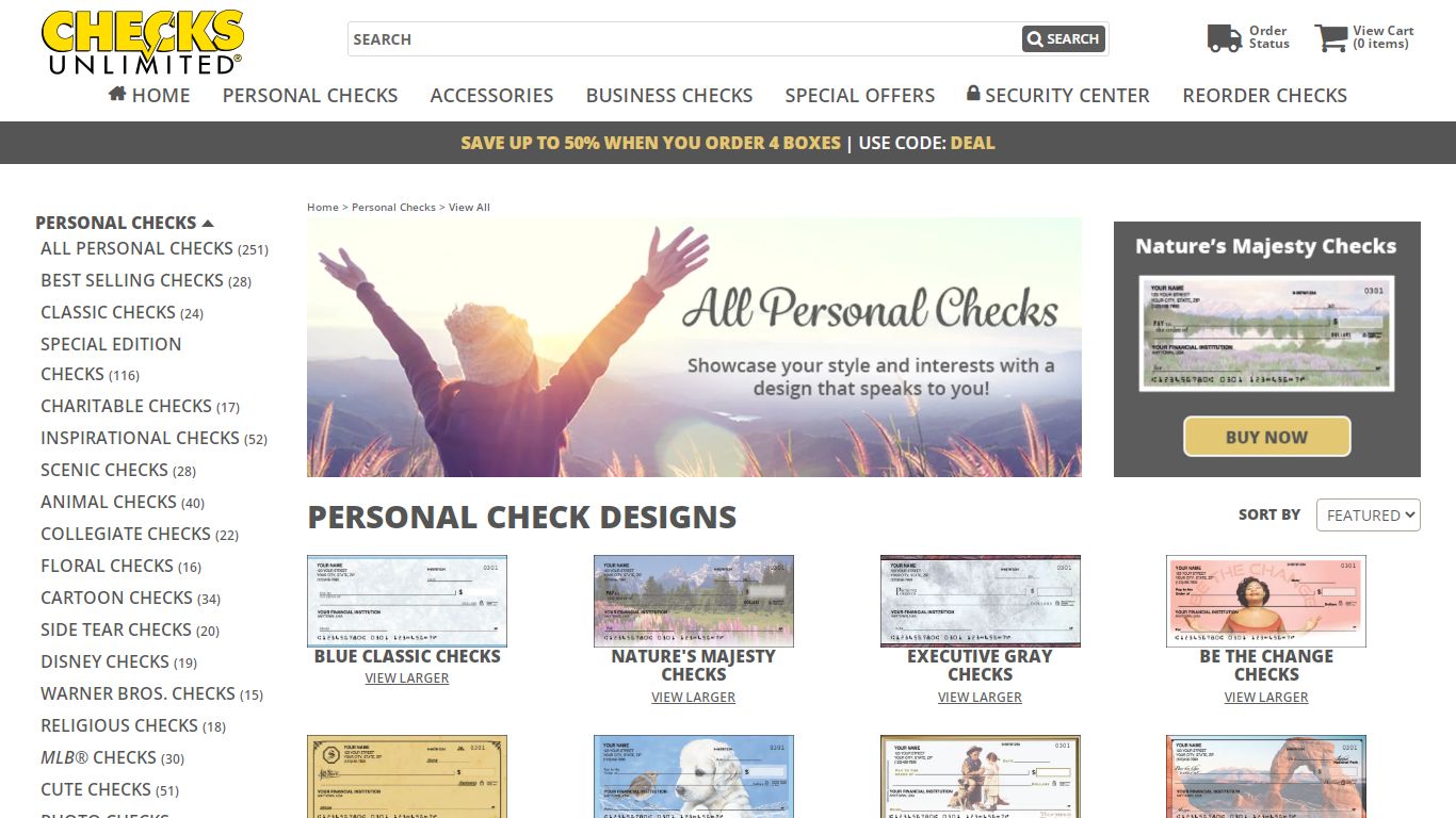 All Personal Check Designs | Checks Unlimited